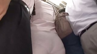 Asian girl groped to orgasm on a bus