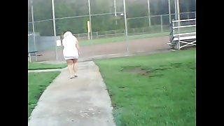 flashing showing off and having fun