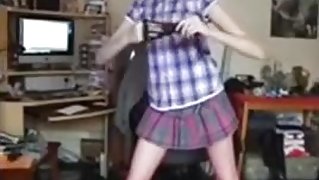 Posing for the cam at home