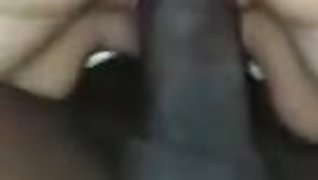 Amateur milf GF riding &amp; cumming on black cock