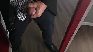 Needed To Cum On The Hotel Mirroe Before Work