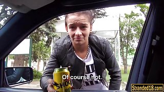 Vanessa Rodriguez jizzed on after fucking with stranger dude