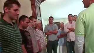 College boys attending gay ritual to join fraternity
