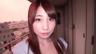 Perky Japanese tits make his mouth water as they screw