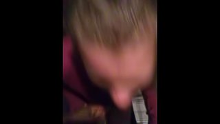White slut BBC sucking