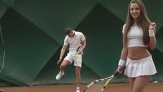 Passionate Amirah Adara loves both the tennis and the penis