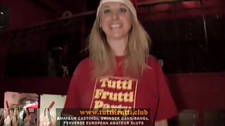 Monica, the hot big tits MILF SANTA Gangbang