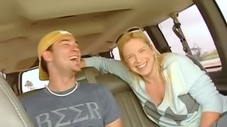 Nasty gay gets his asshole banged deep in a minivan