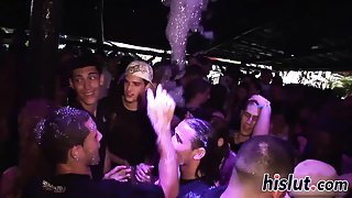 Lovely babes enjoy dancing in the club  G