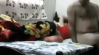 Hot dressed  immature angel screwed on bed