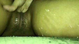 Homemade hot Latina wife squirting and creaming pov