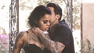 Tattooed goddess in black boots Genevieve Sinn fucked like a whore