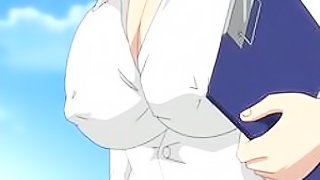 Sexy Manga Brunette With Giant Boobs Gets Fucked in the Bathroom