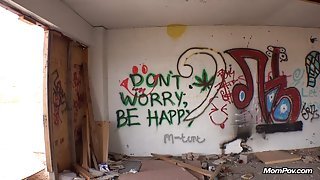 Her pretty face will soon be covered in cum