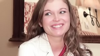 Blonde first porn casting