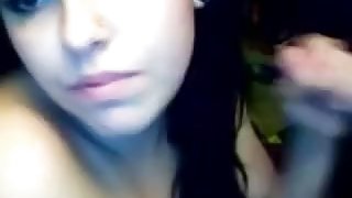 Cute immature sucked me on webcam