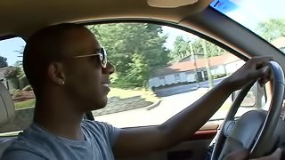 He wanks his black cock and then stuns from penetration