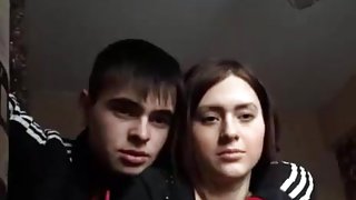 Russian couple have a great