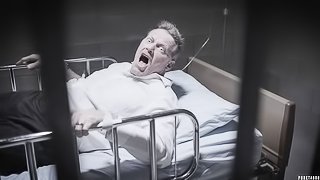 Sensual babe with natural jugs Jaye Summers jumps on a big cock