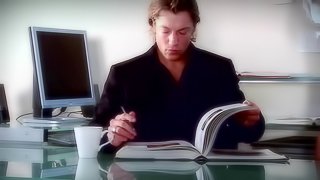 Hardcore cock-riding scene with alluring brunette Audrey Bitoni