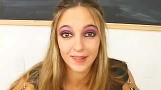 Guys teach her how to be a good deepthroat cocksucker