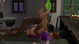 digging out big booty redhead sims 4