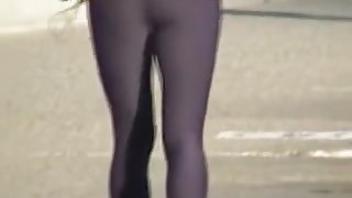 Candid tight pants on the wonderful amateur booty 01z