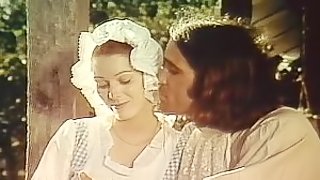 Horny milkmaid gets her pussy licked by a peasant