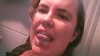 Ugly amateur brunette sucks a BBC in hardcore homemade video