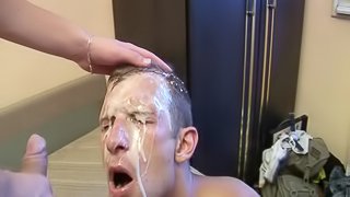 Deep Anal and Hot Blowjob of Two Manbuttered