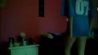 Homemade video of the teen babe masturbating in her bedroom