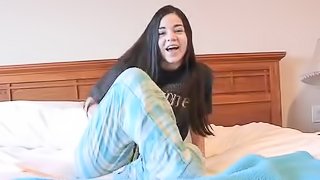 Hot masturbation video with nasty brunette chick Nadine