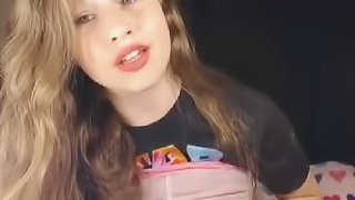 Huge Tits Chick Plays and Rubs Her Wet Cunt