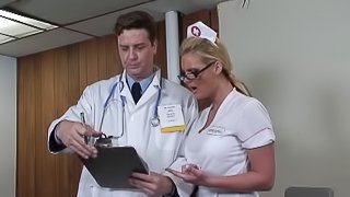 Dirty nurse Phoenix Marie needs doctor cock inside her