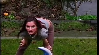 Brunette with hot ass working out then having her anal banged hardcore