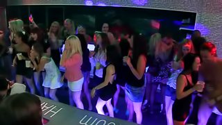 Good looking amateurs being bonked during the party gangfuck.