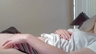 Real  immature hotty playing with her bushy wet crack