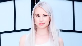 Beautiful blonde angel Alice Klay deserves a huge boner