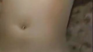 Miniature  immature in white nylons receives loosened up