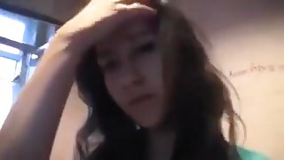 Beautiful fresh tanned skin girlfriend masturbating on cam