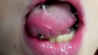 Redhead Theresa gets sperm in her mouth