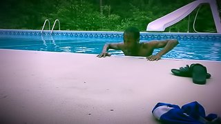 Secret Skinny Dipping leads to hot cumshot!