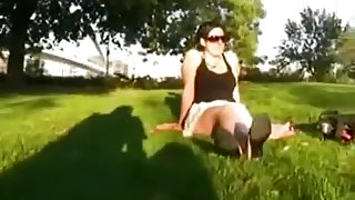 Mad german brunette hair put a stud to filmed her risky sex pleasure outdoors,damn!