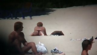 Nice ladies with delicious boobies having fun on the beach
