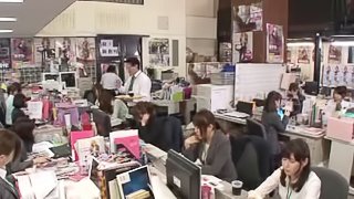 Horny Asian orgy in the workplace is getting really messy