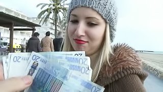 Money Will Make That Blonde Hoe Do Everything With Hard Cock