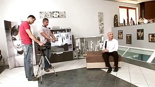 Plastic tits  fuck me boots and a gangbang