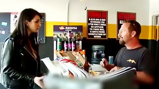 Tattooed Natalie Minx gets pounded by a biker