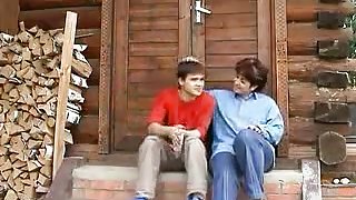 Con el amigo del sobrino