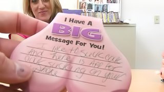 Busty Boston Blonde MILF with Big Fake Boobs Fucked in POV